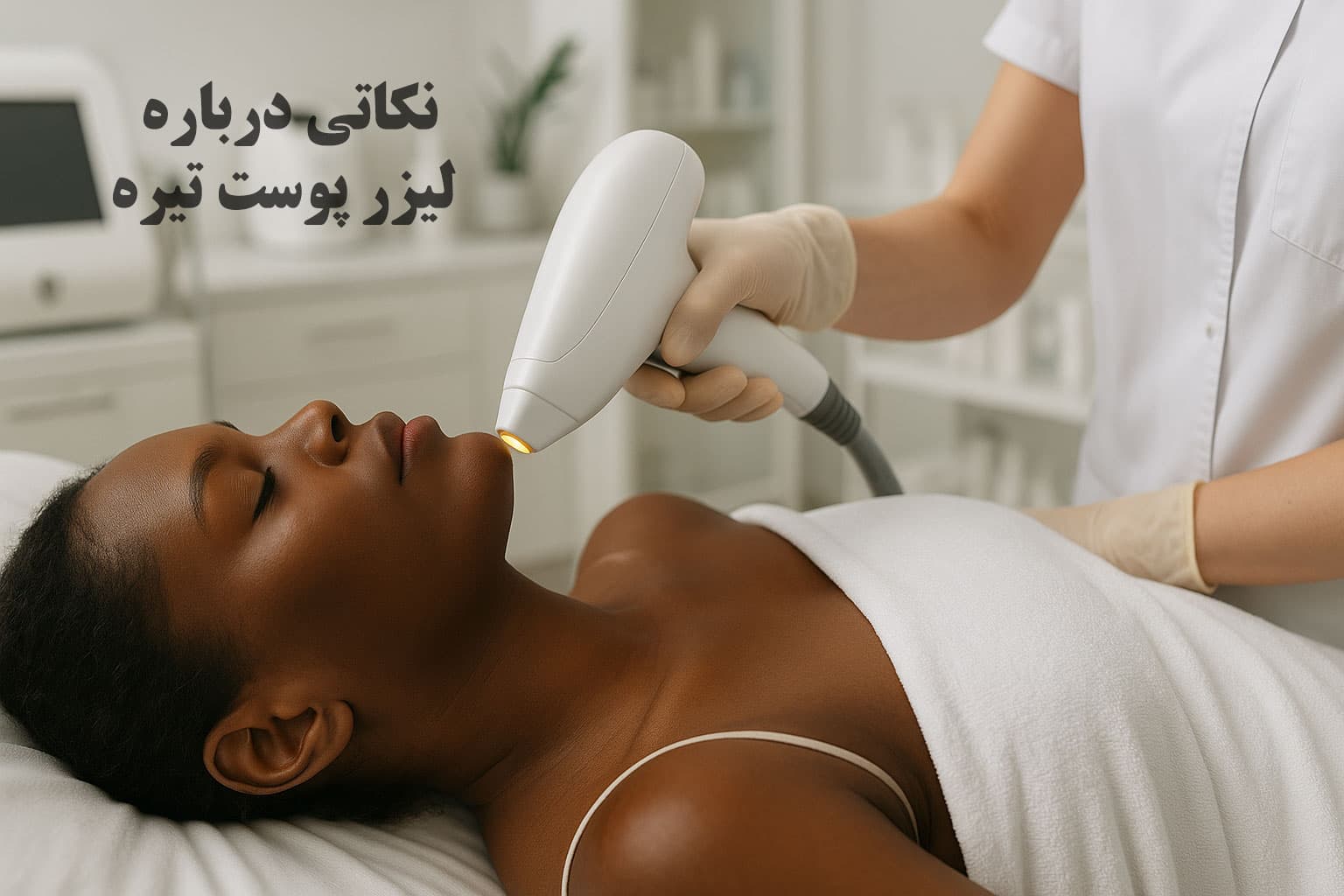 تاثیر لیزر بر پوست های تیره